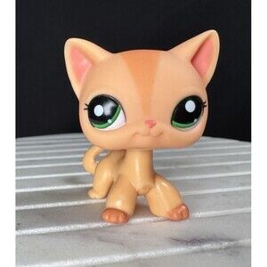 Littlest Pet Shop LPS Shorthair Orange Cat #1764 Authentic EXCELLENT CONDITION